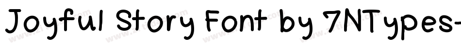 Joyful Story Font by 7NTypes字体转换